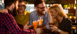 Friends Having Drinks